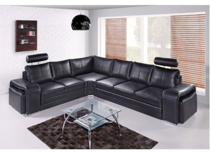 Corner sofa Living landscape Upholstery Corner Sofa Couch Seat Suite Modern Leather